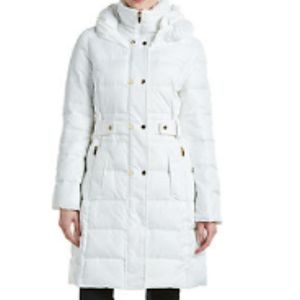 "Via Spiga Medium Down Coat", XS, White. Gently Used. Great Shape!